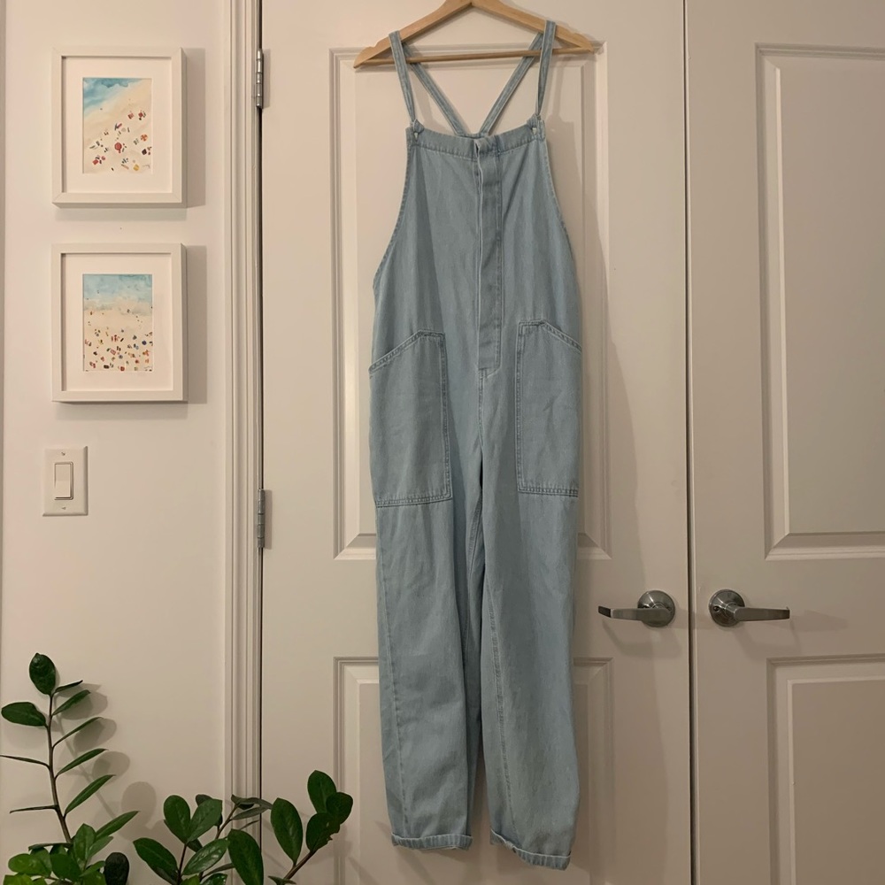 Zara denim overalls